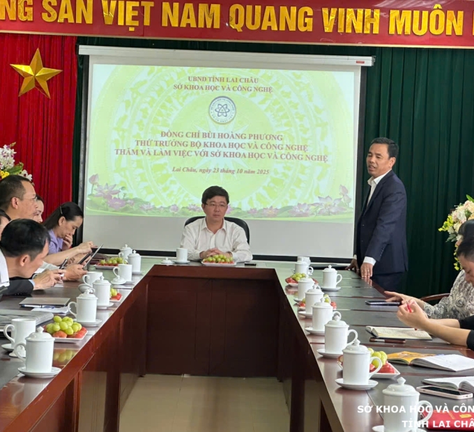 Thứ trưởng Bộ KH&CN Bùi Hoàng Phương thăm và làm việc với Sở Khoa học và Công nghệ