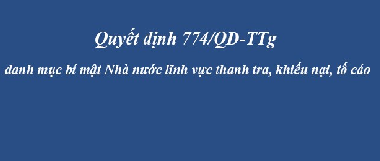 Tuyên truyền phổ biến quyết định 774 ngày 05/6/2020 của Thủ tướng chính phủ