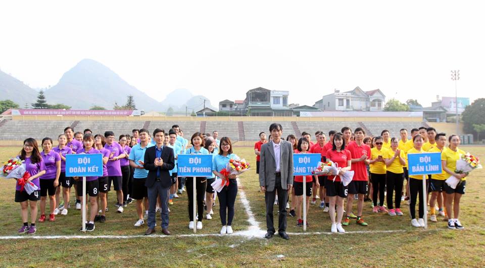 Các đội tham gia ngày Hội Đoàn viên