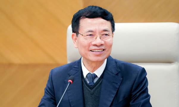 Bộ trưởng Nguyễn Mạnh Hùng trong buổi làm việc tại Bộ Khoa học và Công nghệ ngày 1/3. Ảnh: Lưu Quý