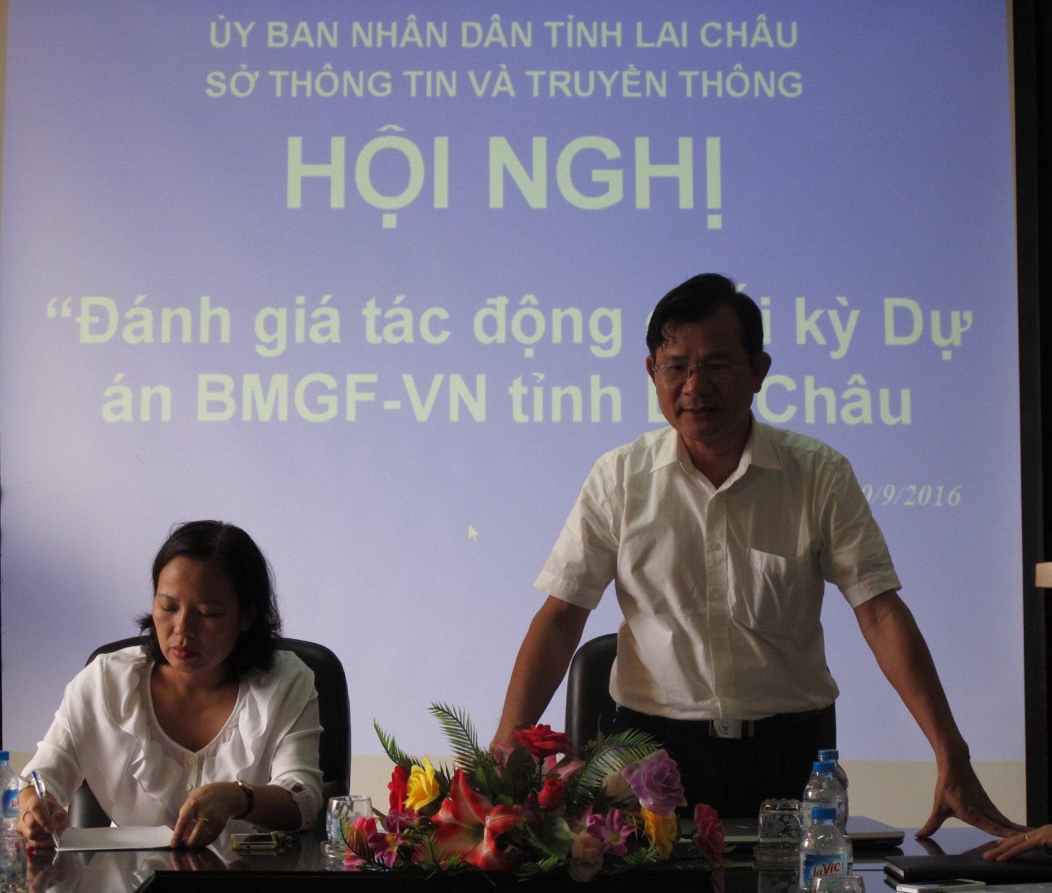 Ông Nguyễn Quốc Luân, Giám đốc Sở Thông tin và Truyền thông phát biểu kết luận Hội nghị.