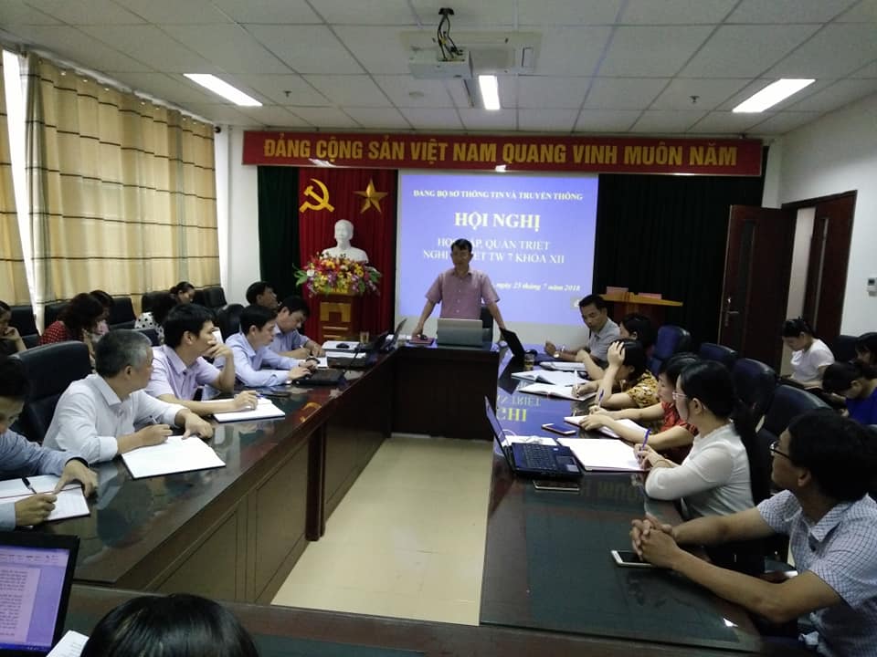 Sở Thông tin và Truyền thông: Học tập, quán triệt Nghị quyết Trung ương 7 khóa XII